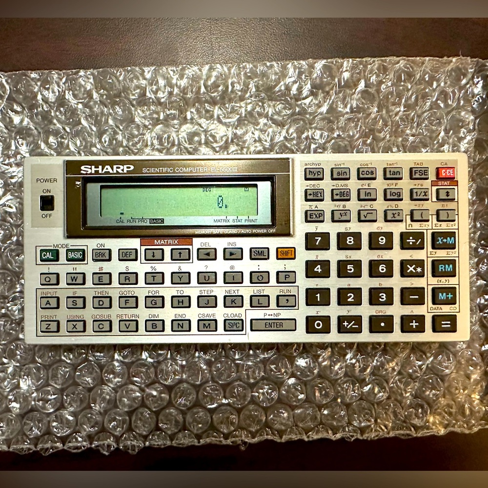 Vintage Sharp Scientific Computer EL-5500III Calculator